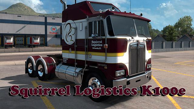 ETS2 - Squirrel Logistics Skin K100E V1.0 (1.35.X)
