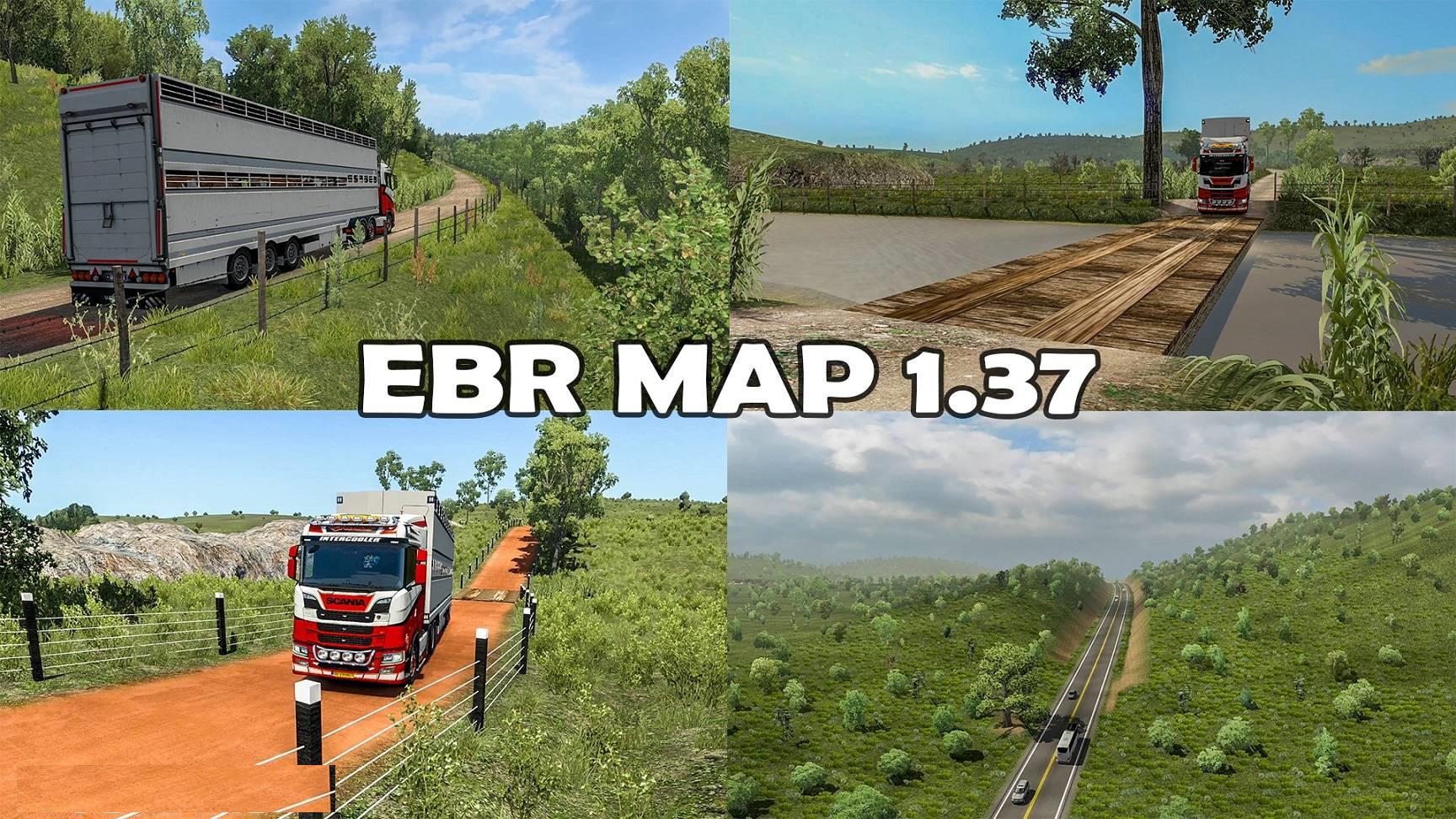 ETS2 - Roads of Brazil Map [EBR Map 1.73] 1.37.x