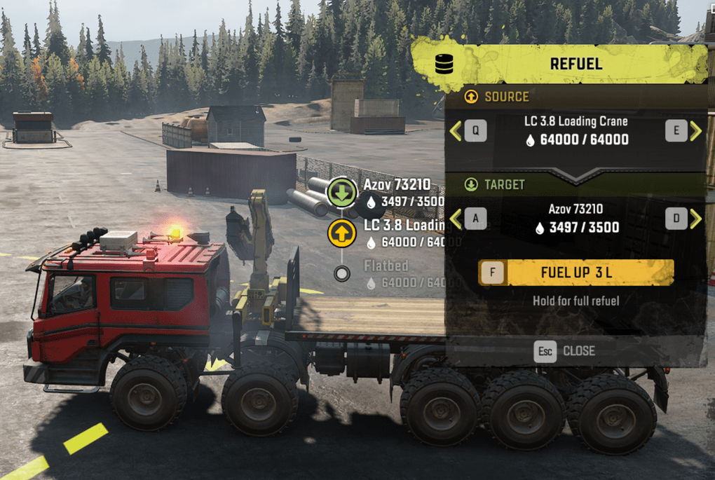 SnowRunner - The Most Capacity Of Fuel, Repairs, Wheel V1.0