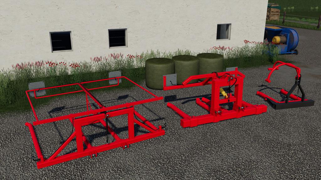 FS19 - Lizard Roundbale Forks Pack V1.0