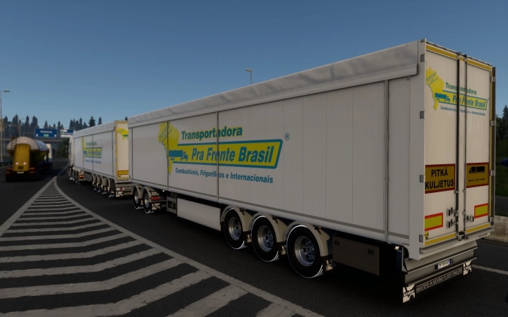 ETS2 - Kraker Walkingfloor Transportadora PRA Frente Brasil Skin (1.41.x)