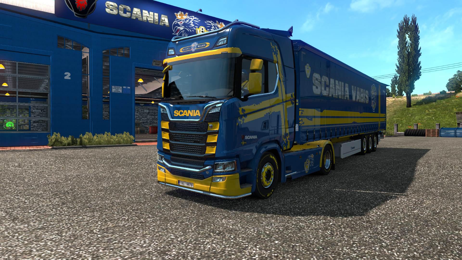 ETS2 - Scania Blue-Yellow Paint Edition V1.0 (1.36.x)