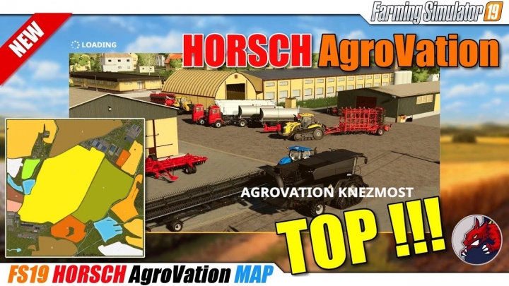FS19 - AutoDrive Course for Horsch Agrovation Map V1.0