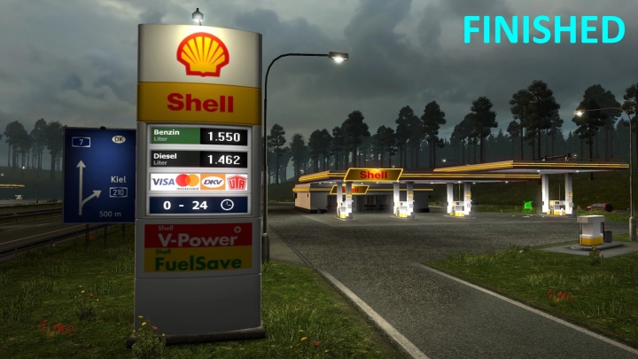 ETS2 - Real European Gas Stations Reloaded (1.40.x)
