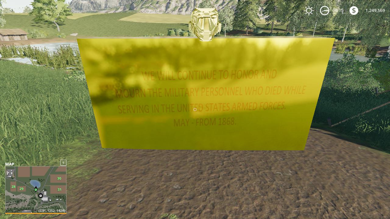 FS19 - Memorial Day Statue Beta