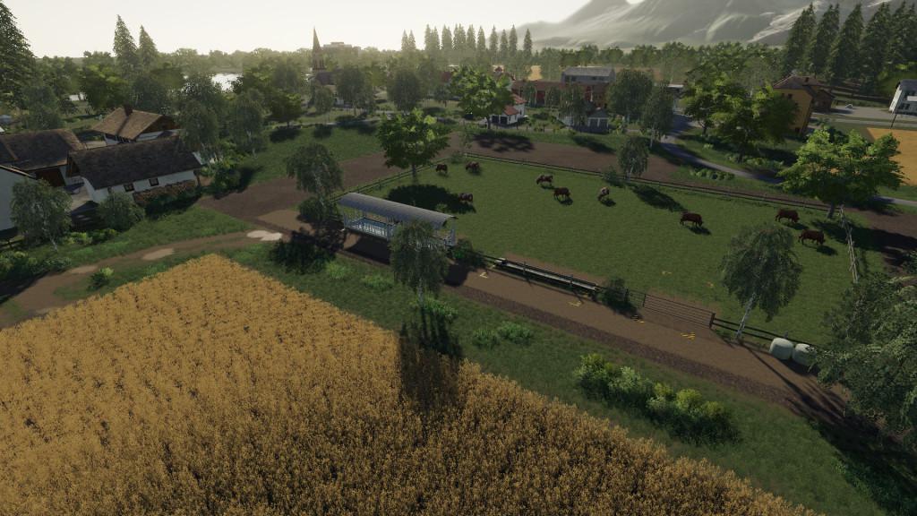 FS19 Placeable Cow Pasture V1.0 Farming Simulator 19