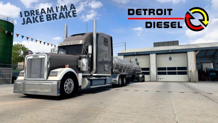 ATS - Freightliner Classic XL Detroit Diesel 60 Straight Pipes Sound Mod (1.40.x)