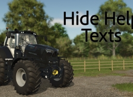 FS25 - Hide Help Texts V1.0