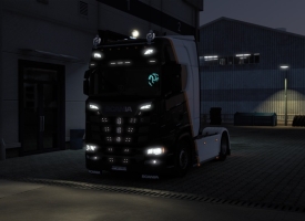 Scania S Italian Style Led Orange and White + Grilles V1.57