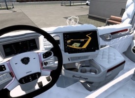 Interior Scania S Padre Pio italian Style White V1.57