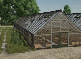 Placeable Large Glass Greenhouse Package V1.0