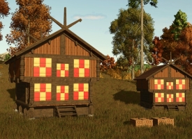 Placeable Wooden BeeHive V1.0