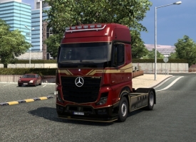 Mercedes-Benz Actros MP4 Gold Edition Skin V1.1
