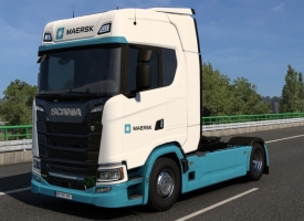 Scania S BEV 8K Maersk Skin V1.59