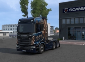 Blue Phoenix Paintjob for Scania
