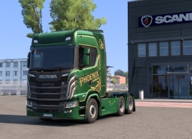 Green Phoenix Paintjob for Scania