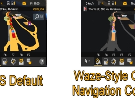 Waze Style GPS Navigation Colors Realistic Dark Mode V2.6