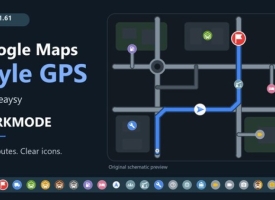 Google Maps Style GPS - Darkmode V1.61