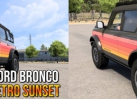 Ford Bronco 2024 Retro Sunset Skin (Ford Road Trip DLC)